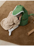 ferm LIVING crocodile embroidered cotton storage (British brand)