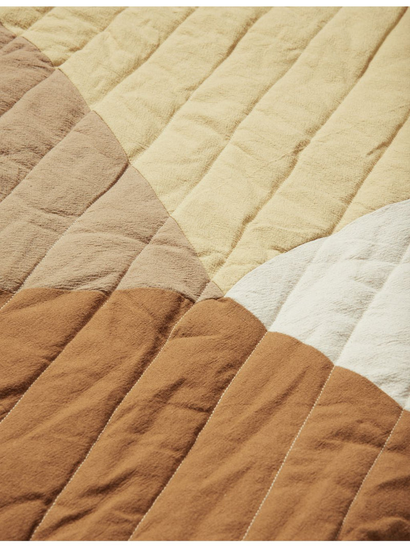 Ferm Living Swift Bird quilted cotton mat 110cm, imported from the UK