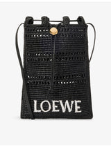 selfridges Loewe x Paula's Ibiza Drawstring Pocket Raffia Cross-Body Bag- Buy online at McGrocer