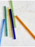 The Conran Shop Santorini set of six glass straws 14cm (British brand)