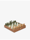 The Conran Shop Milos Olivine wooden chess set 40cm - British product