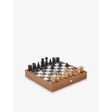 selfridges Milos Black and White Wood Chess Board Game Set- Buy online at McGrocer