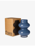 Conran Shop Form Curved Glass Vase 25.5cm, imported from the UK
