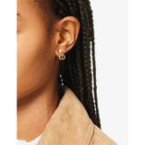 Valentino Garavani Ovalette gold-plated crystal earrings 1.5cm (British brand)