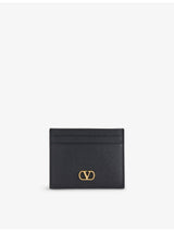 selfridges Valentino Garavani VLogo Signature Leather Card Holder- Buy online at McGrocer