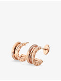 Bvlgari B.zero1 diamond hoop earrings 18ct rose gold, UK version