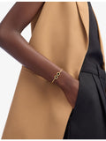 Bvlgari 18ct yellow-gold and onyx bracelet (British brand)