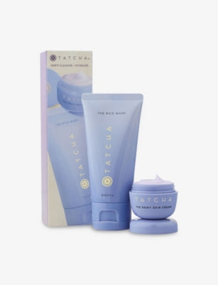 Tatcha Dewy cleanse and hydrate duo set, imported from the UK