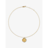 Monica Vinader 18ct gold vermeil initial I necklace, imported from the UK