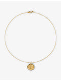 Monica Vinader 18ct gold vermeil initial I necklace, imported from the UK