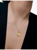 Monica Vinader 18ct gold vermeil Initial Y necklace, imported from the UK