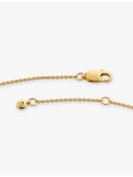 Monica Vinader initial A charm bracelet in 18ct gold vermeil (British brand)