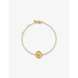 selfridges Monica Vinader Initial U Stamp 18ct Yellow Gold Vermeil Chain Bracelet- Buy online at McGrocer