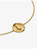 Monica Vinader Y initial gold vermeil bracelet 16-19cm, imported from the UK