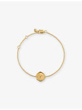 Monica Vinader Y initial gold vermeil bracelet 16-19cm, imported from the UK