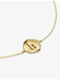 Monica Vinader 14ct yellow gold initial H bracelet, UK version