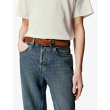 Christian Louboutin Chambeliss leather belt 3.5cm (British brand)
