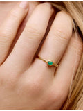 Monica Vinader onyx stacking ring 18ct gold vermeil - British product