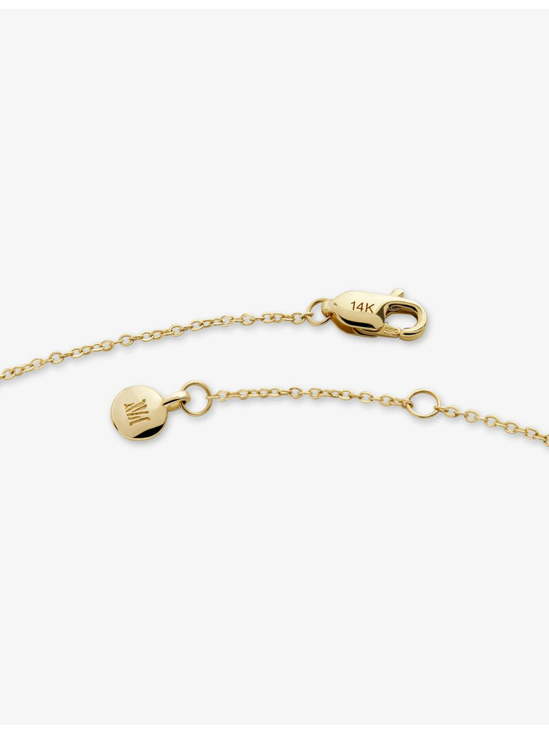 Monica Vinader Initial W bracelet in 18ct gold vermeil, UK version