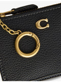 Coach mini leather card holder with zip, UK version