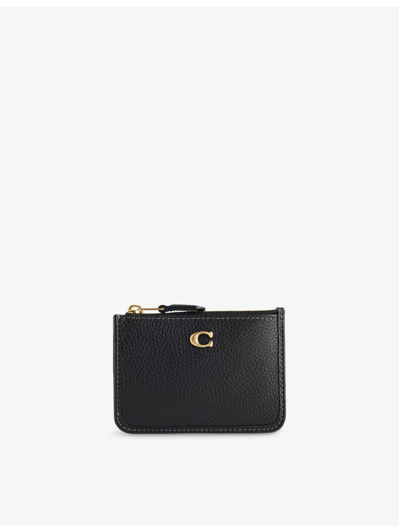 Coach mini leather card holder with zip, UK version