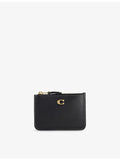 Coach mini leather card holder with zip, UK version
