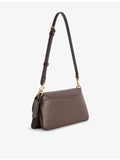 Coach Jet leather shoulder bag with flap-over front (British brand)
