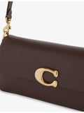 Coach Jet leather shoulder bag with flap-over front (British brand)