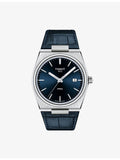 Tissot PRX stainless-steel and leather quartz watch 40mm (British brand)