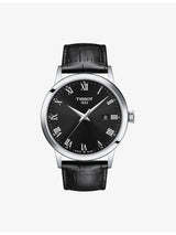 selfridges Tissot Classic Dream Stainless-Steel and Leather Quartz Watch, 42mm- Buy online at McGrocer