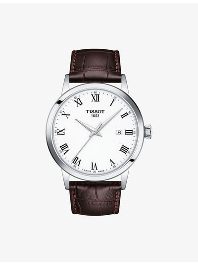selfridges Tissot Classic Dream Stainless-Steel and Leather Quartz Watch 42mm- Buy online at McGrocer