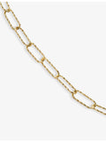 Monica Vinader textured 14ct yellow-gold necklace 45cm, UK version