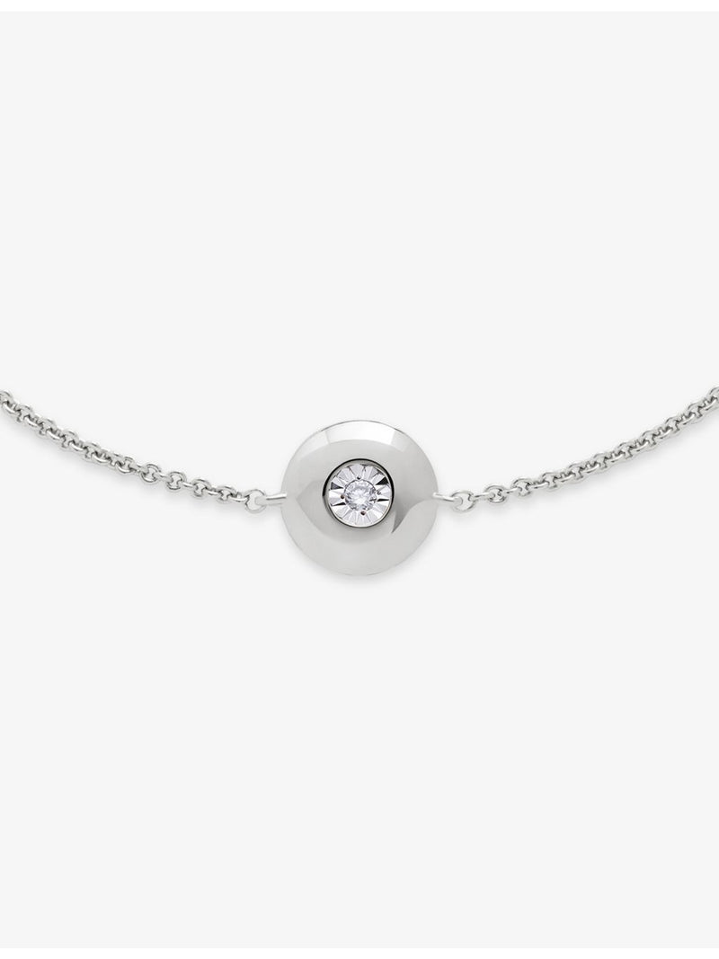 Monica Vinader lab-grown diamond birthstone bracelet in sterling silver, UK version