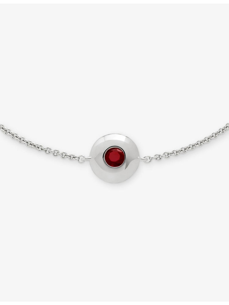 Monica Vinader garnet sterling silver bracelet, imported from the UK