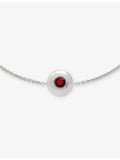 Monica Vinader garnet sterling silver bracelet, imported from the UK