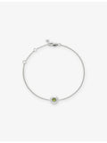 Monica Vinader peridot sterling silver bracelet, imported from the UK