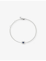 selfridges Monica Vinader September Birthstone Sapphire and Sterling Silver Bracelet- Buy online at McGrocer