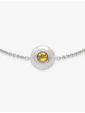 Monica Vinader citrine birthstone bracelet in sterling silver - British product
