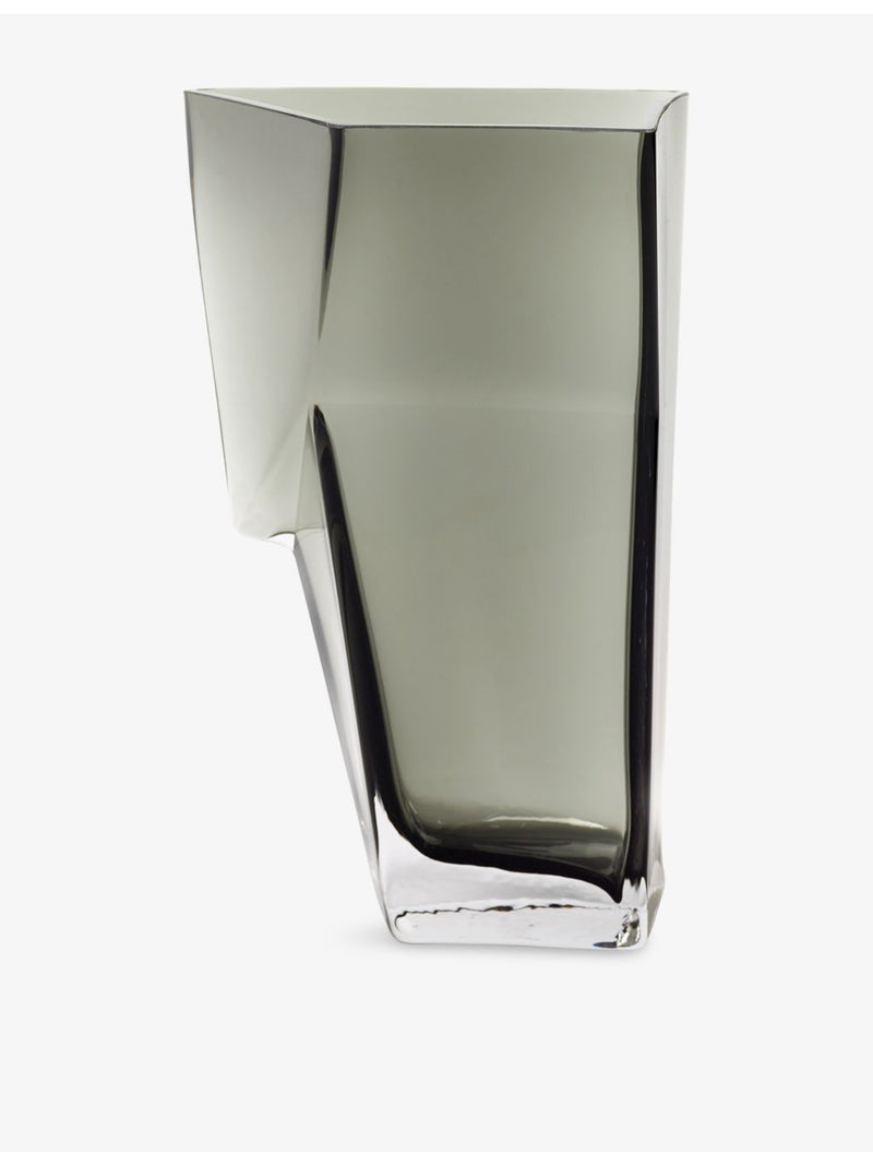 Serax transparent Dunk glass vase 33.5cm, imported from the UK
