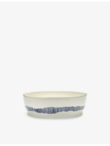 selfridges Serax Stripes Feast Stoneware Salad Bowl 9.5cm- Buy online at McGrocer