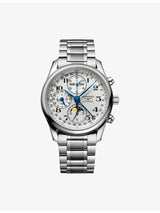 selfridges Longines Master Collection Chronograph Moonphase Stainless Steel Automatic Watch 40mm- Buy online at McGrocer