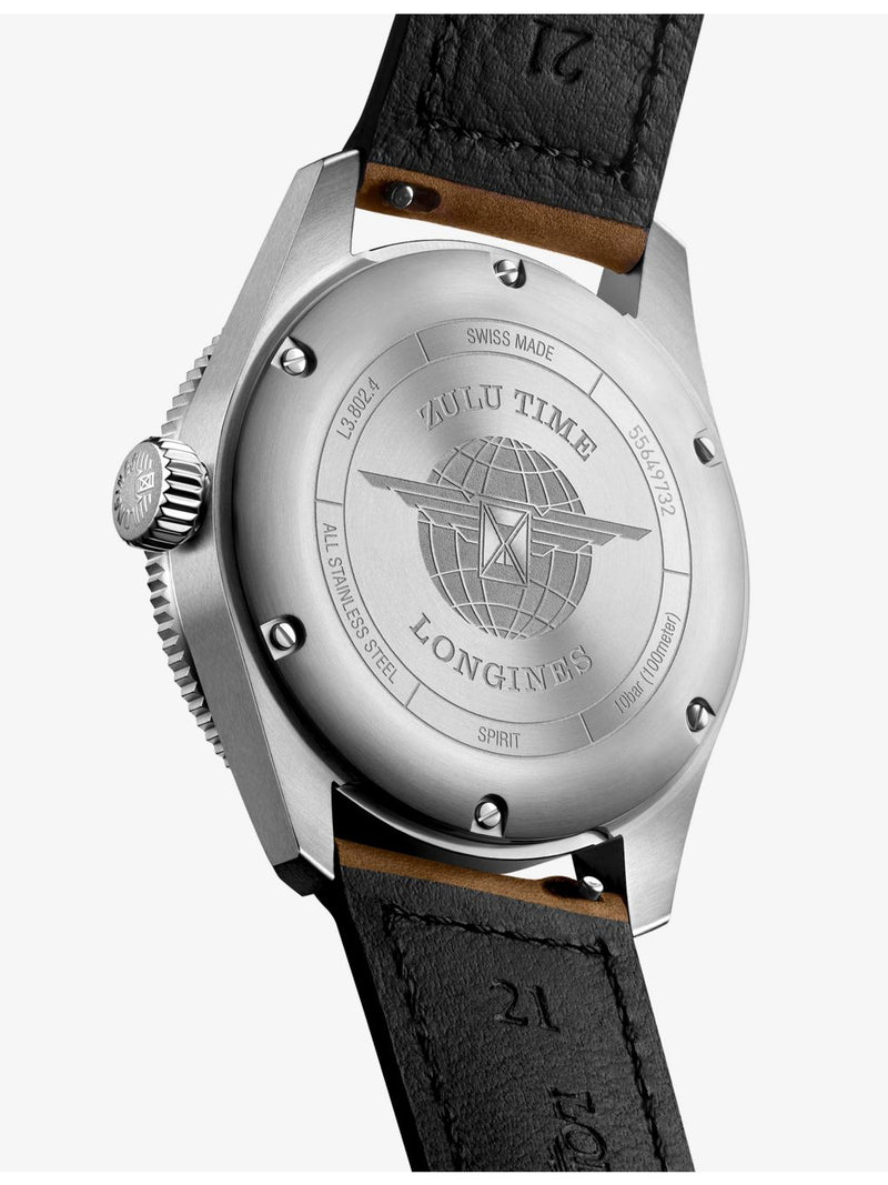 Longines Spirit Zulu Time automatic watch 39mm, imported from the UK