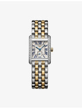 selfridges Longines Mini DolceVita 18ct Yellow Gold 0.456ct Diamond and Stainless Steel Quartz Watch- Buy online at McGrocer