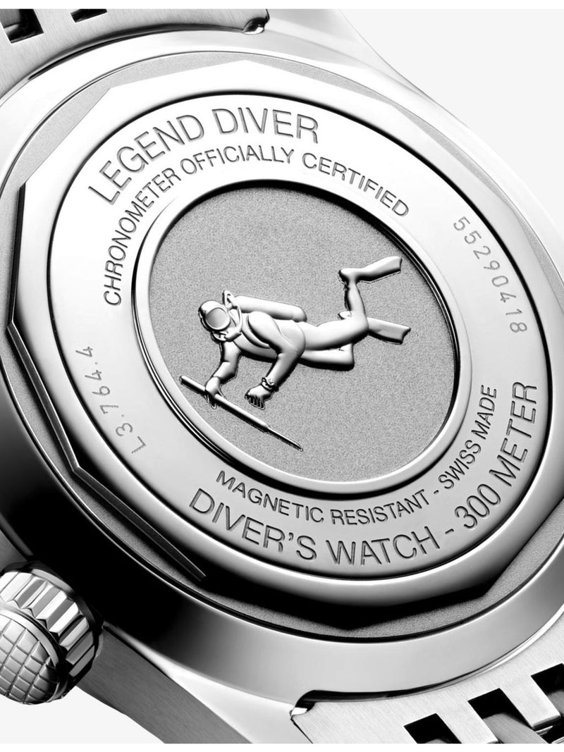Longines Legend Diver stainless steel automatic watch 39mm - British product