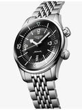 Longines Legend Diver automatic watch 39mm black dial, UK version