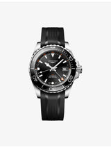 selfridges Longines HydroConquest GMT Stainless-Steel Black Dial Automatic Watch- Buy online at McGrocer