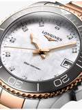 Longines diamond quartz watch 32mm rose PVD, imported from the UK