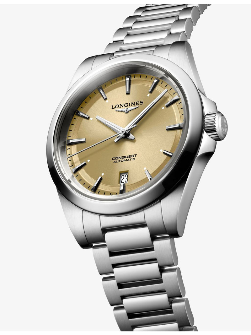 Longines Conquest automatic watch 38mm stainless steel - British product
