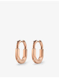 Tiffany Lock small earrings 18ct rose-gold with pink sapphires, imported from the UK