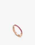 Tiffany & Co. Lock Small Ring in 18ct Rose Gold with 0.13ct Sapphire